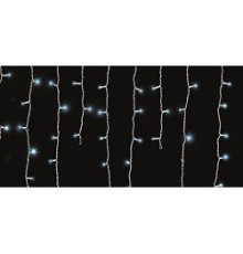 NEON-NIGHT (255-013) Гирлянда Айсикл {(бахрома) светодиодный, 1,8 х 0,5 м., белый провод, 220В, диоды синие}