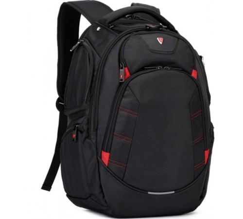 Рюкзак SUMDEX PJN-303 BK нейлон, черная, до 16"