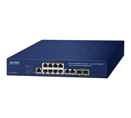 коммутатор Planet GS-4210-8P2C коммутатор Planet GS-4210-8P2C