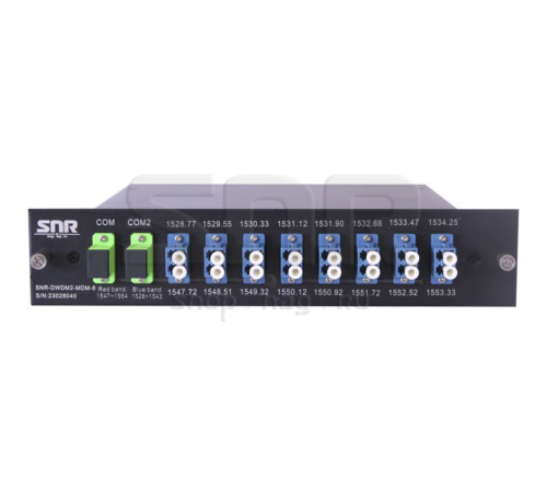 Мультиплексор DWDM двухволоконный 8-канальный в 1/2-слоте