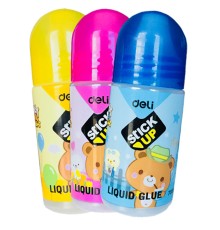 Клей жидкий Deli E7301A 35мл дисплей картонный детский