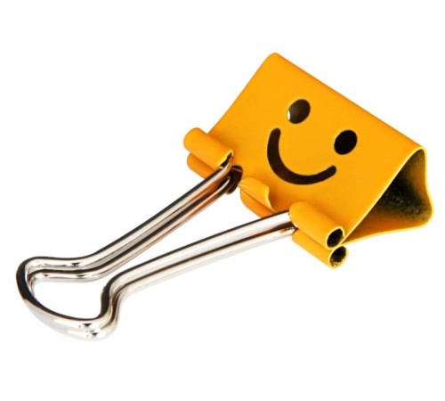 Зажимы Deli 8486 smile 25мм ассорти (упак.:48шт) пластиковая туба Зажимы Deli 8486 smile 25мм ассорти (упак.:48шт) пластиковая туба