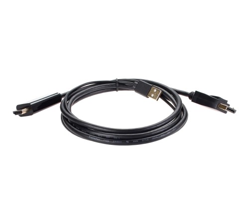 Кабель-переходник HDMI(M) +USB---> DP(M)  4K*60Hz 1.8M, VCOM <CG599AC-1.8M> Кабель-переходник VCOM USB Type-A M+HDMI M/DisplayPort M (CG599AC-1.8M)