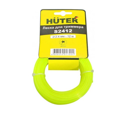 Леска для садовых триммеров Huter S2412 d=2.4мм L=12м для Huter GGT-800S(T)/1000S(T)/1300S(T)/1500S(T) (71/2/12)