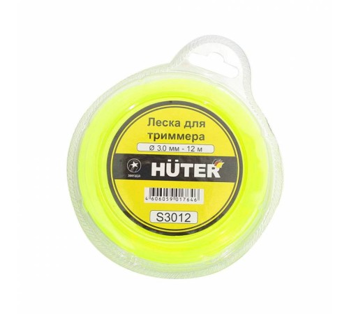 Леска для садовых триммеров Huter S3012 d=3мм L=12м для Huter GGT-1900S(T) (71/2/2) Леска для садовых триммеров Huter S3012 d=3мм L=12м для Huter GGT-1900S(T) (71/2/2)