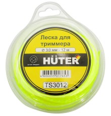 Леска для садовых триммеров Huter TS3012 d=3мм L=12м для Huter GGT-1900S(T) (71/2/3)