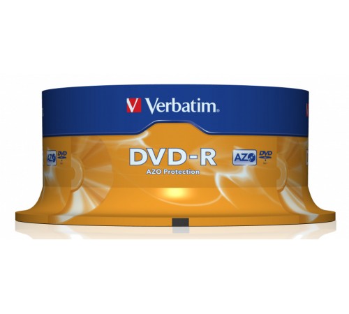 Диск DVD-R Verbatim 4.7Gb 16x Cake Box (25шт) (43522) Диск DVD-R Verbatim 4.7Gb 16x Cake Box (25шт) (43522)