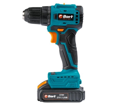 Bort BAB-21-BLK (2X1,5AH) Дрель-шуруповерт аккумуляторная [93413526] { 21 В, 1.5 Ач, Li-lon, 2 Акб }