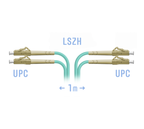 Патчкорд оптический LC/UPC MM Duplex 1метр