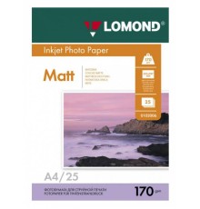 Фотобумага Lomond 0102032 A4/170г/м2/25л./белый матовое/матовое для струйной печати
