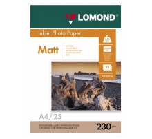Фотобумага Lomond 0102050 A4/230г/м2/25л./белый матовое для струйной печати