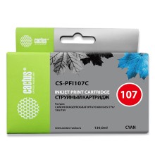 Картридж струйный Cactus CS-PFI107C синий (130мл) для Canon IP iPF670/iPF680/iPF685/iPF770/iPF780/iPF785/