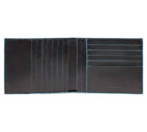 Кошелек мужской Piquadro Blue Square PU1241B2R/N черный натур.кожа Кошелек мужской Piquadro Blue Square PU1241B2R/N черный натур.кожа