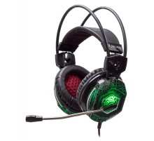Наушники с микрофоном Оклик HS-L500G TOXIC черный 2.2м мониторные оголовье (HS-L500G)