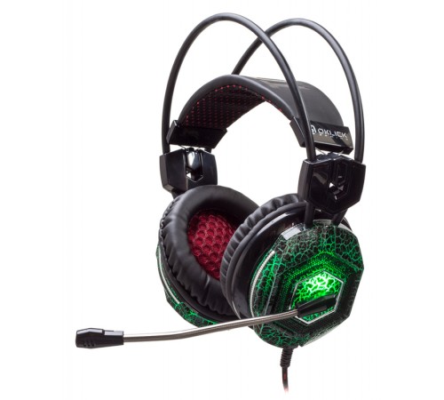 Наушники с микрофоном Оклик HS-L500G TOXIC черный 2.2м мониторные оголовье (HS-L500G) Наушники с микрофоном Оклик HS-L500G TOXIC черный 2.2м мониторные оголовье (HS-L500G)