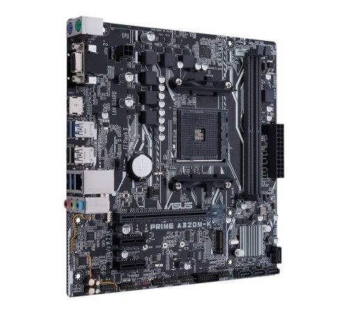 Материнская плата Asus PRIME A320M-K Soc-AM4 AMD A320 2xDDR4 mATX AC`97 8ch(7.1) GbLAN RAID+VGA+HDMI