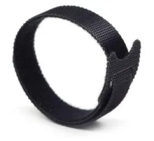 Хомут-липучка Lanmaster LAN-VCM180-BK 180x12мм (упак:20шт) нейлон/полиэтилен внутри помещений черный