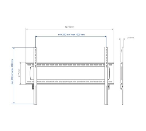 Кронштейн для телевизора Kromax STAR PRO-111 черный 55"-100" макс.103кг настенный фиксированный Кронштейн для телевизора Kromax STAR PRO-111 черный 55"-100" макс.103кг настенный фиксированный