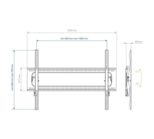 Кронштейн для телевизора Kromax STAR PRO-112 черный 55"-100" макс.103кг настенный наклон Кронштейн для телевизора Kromax STAR PRO-112 черный 55"-100" макс.103кг настенный наклон