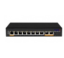 Коммутатор Trassir TR-NS1110-120-8POE неуправляемый