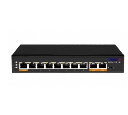 Коммутатор Trassir TR-NS1110-120-8POE неуправляемый