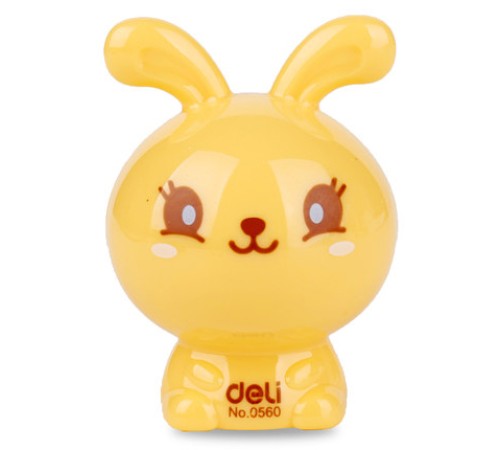 Точилка для карандашей ручная Deli Rabbit E0560 1 отверстие пластик ассорти блистер Точилка для карандашей ручная Deli Rabbit E0560 1 отверстие пластик ассорти блистер