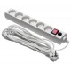 Сетевой фильтр Buro 600SH-16-5-W 5м (6 розеток) белый (коробка)