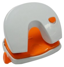 Дырокол Deli Vivid E0123 макс.:20лист. пластик ассорти/белый отв.:2 с линейкой