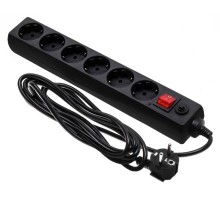 Сетевой фильтр Buro 600SH-16-3-B 3м (6 розеток) черный (коробка)