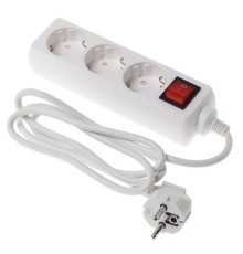 Сетевой удлинитель Buro BU-PS3.1/W 1.5м (3 розетки) белый (пакет ПЭ)