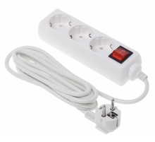 Сетевой удлинитель Buro BU-PS3.3/W 3м (3 розетки) белый (пакет ПЭ)