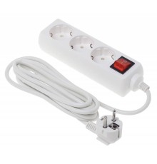 Сетевой удлинитель Buro BU-PS3.3/W 3м (3 розетки) белый (пакет ПЭ)