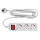 Сетевой удлинитель Buro BU-PS3.3/W 3м (3 розетки) белый (пакет ПЭ)