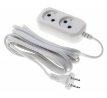 Сетевой удлинитель Buro BU-PSL2.5/W 5м (2 розетки) белый (пакет ПЭ)