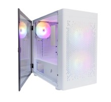 Корпус 1STPLAYER DK D3-B White / mATX / 1x120mm & 2x140mm LED fans inc. / D3-B-WH-2F1P-W-1F1-W
