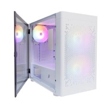 Корпус 1STPLAYER DK D3-B White / mATX / 1x120mm & 2x140mm LED fans inc. / D3-B-WH-2F1P-W-1F1-W