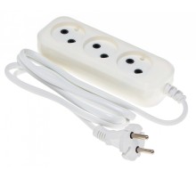 Сетевой удлинитель Buro BU-PSL3.1/W 1.5м (3 розетки) белый (пакет ПЭ)