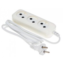 Сетевой удлинитель Buro BU-PSL3.1/W 1.5м (3 розетки) белый (пакет ПЭ)