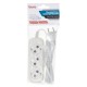 Сетевой удлинитель Buro BU-PSL3.1/W 1.5м (3 розетки) белый (пакет ПЭ)