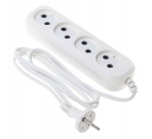 Сетевой удлинитель Buro BU-PSL4.1/W 1.5м (4 розетки) белый (пакет ПЭ)