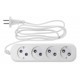 Сетевой удлинитель Buro BU-PSL4.1/W 1.5м (4 розетки) белый (пакет ПЭ)