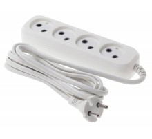 Сетевой удлинитель Buro BU-PSL4.3/W 3м (4 розетки) белый (пакет ПЭ)