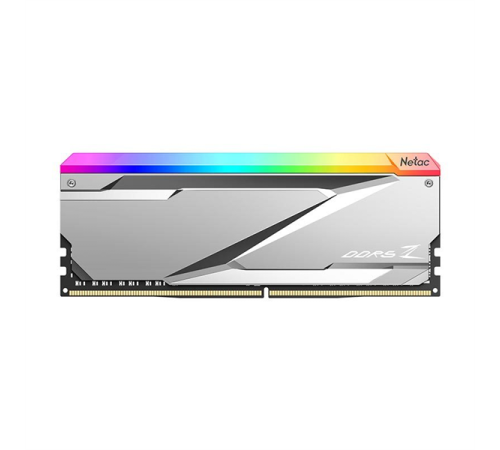 Оперативная память Netac Z RGB 32GB (2x16GB) DDR5-6600 (PC5-52800) C34 Silver 34-40-40-105 1.4V XMP Dual DIMM Kit (NTZED5P66DP-32S)
