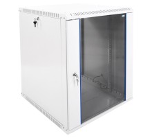 Шкаф коммутационный ЦМО ШРН-ЭКОНОМ (ШРН-Э-15.650-9005) настенный 15U 600x650мм пер.дв.стекл 65кг черный 600мм
