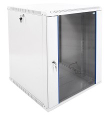 Шкаф коммутационный ЦМО ШРН-ЭКОНОМ (ШРН-Э-15.650-9005) настенный 15U 600x650мм пер.дв.стекл 65кг черный 600мм