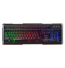 Клавиатура Оклик 710G BLACK DEATH черный/серый USB Multimedia for gamer LED
