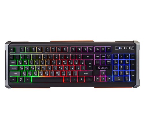 Клавиатура Оклик 710G BLACK DEATH черный/серый USB Multimedia for gamer LED Клавиатура Оклик 710G BLACK DEATH черный/серый USB Multimedia for gamer LED