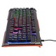 Клавиатура Оклик 710G BLACK DEATH черный/серый USB Multimedia for gamer LED