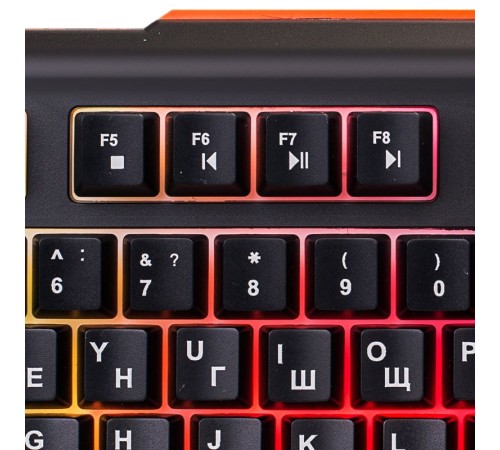 Клавиатура Оклик 710G BLACK DEATH черный/серый USB Multimedia for gamer LED Клавиатура Оклик 710G BLACK DEATH черный/серый USB Multimedia for gamer LED