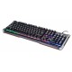 Клавиатура Оклик 717G BLACK DEATH черный/серый USB Multimedia for gamer LED